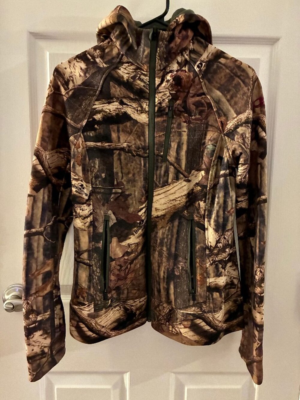 Icebreaker Arctic Hood Mossy Oak Camo Merino Utility Jacket Women's S